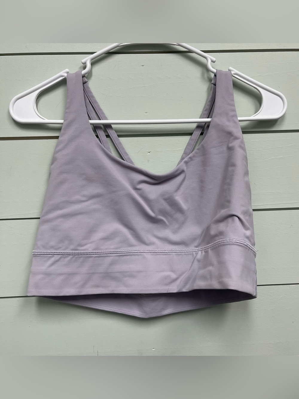 Lululemon energy bra long line light purple  women's size 12